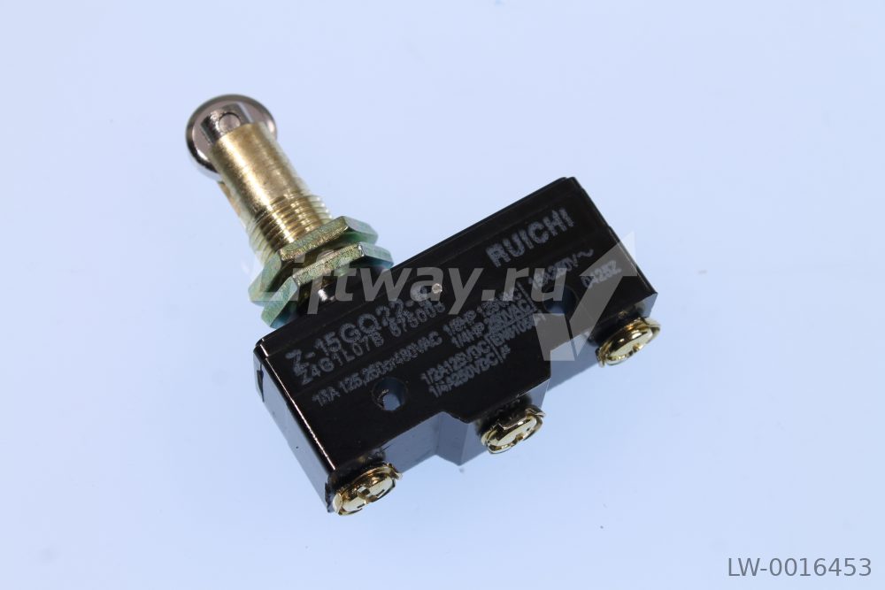 Микровыключатель15A 250VAC с продольным роликом