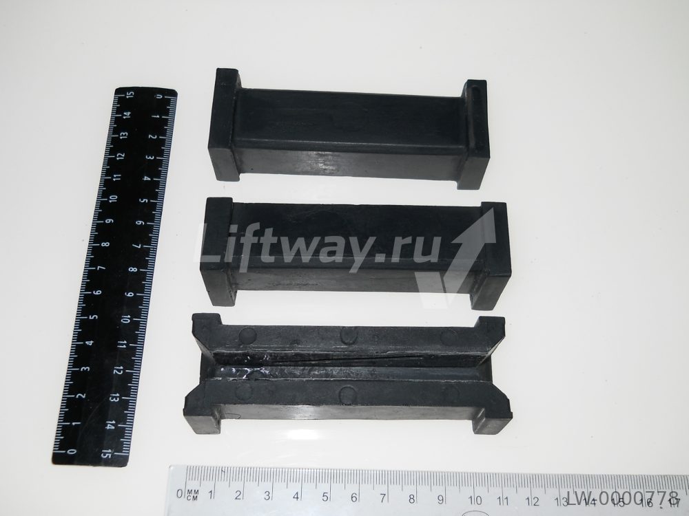 Вкладыш отводного блока гидроцилиндра AXEL L = 108 mm, h = 9 mm