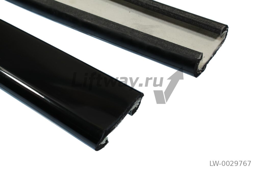 Поручень резиновый тип C879 (Otis-800, Thyssen) черный Slimline 76мм слайдер SF (Производство SKG)