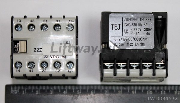 Контактор Siemens 3TH2082 2НО 2НЗ 22VDC с диодом