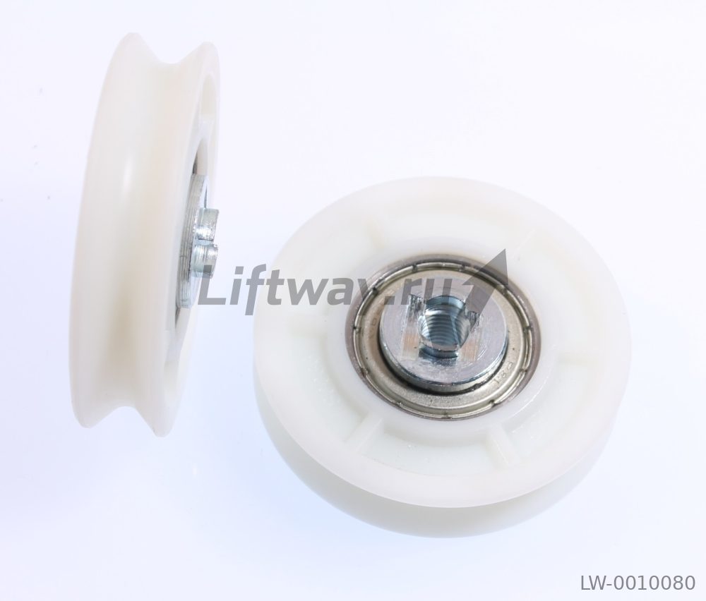 Ролик каретки дверей шахты Canny D=74mm, подшипник 6203Z, Ш=16мм.