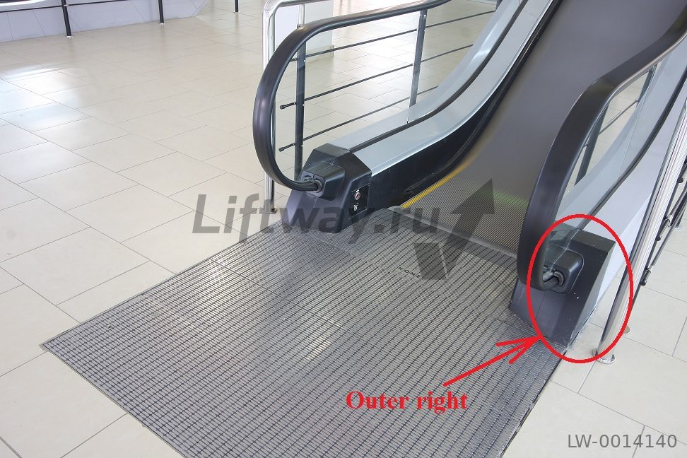 Фронтпанель устья поручня Kone TravelMaster правая внешняя
