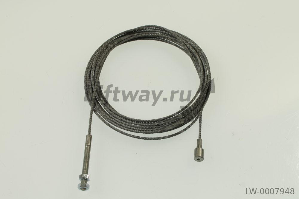 Трос синхронизации L = 3760 мм, d = 2 мм M5 (привод Wittur)