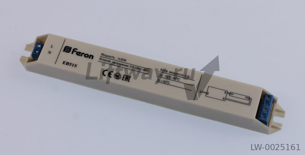 ЭПРА (балласт) Feron EB51S 1x30W T8/G13 230V электронный ПРА