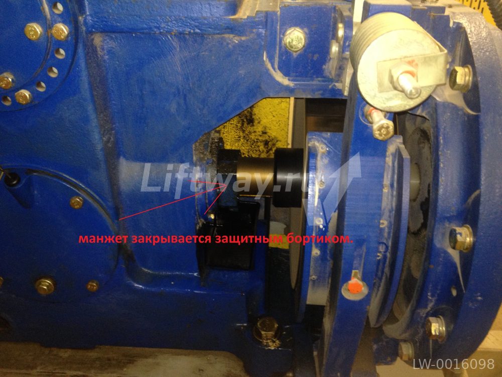 Накладка металлическая манжета лебедки лифта SIGMA