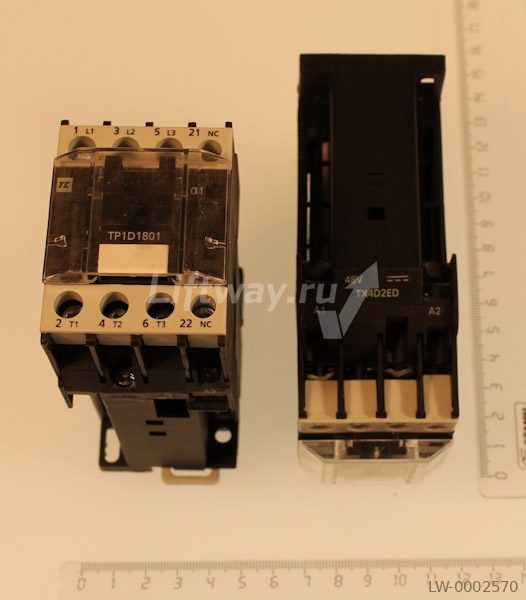 Контактор TC TP1-D1810 (3L-НО + 1НО) 48VDC 18A (для эск-ра Sigma) 