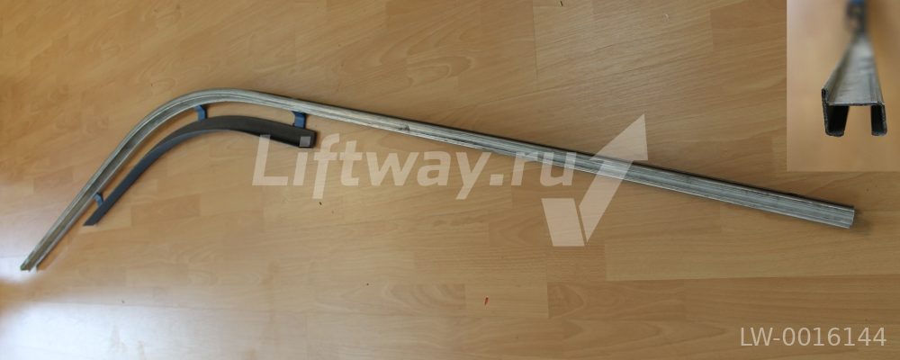 Направляющая стальная холостой ветви нижняя левая эскалатор SIGMA ARES35-R4500 (35 град.)