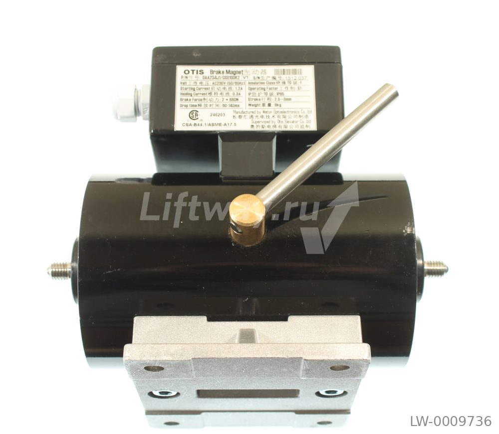 Тормоз электромагнитный AC230V для Otis 506NCE/606NCT двойная цепь тормоза 2х680N крепеж 4 отверстия