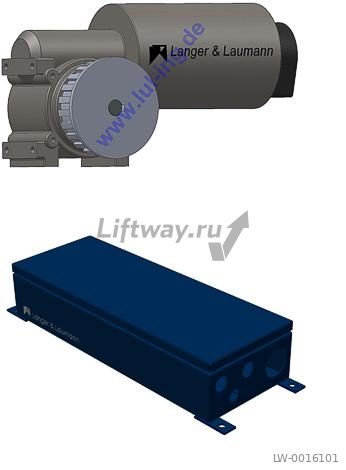 TSG200 V4 Комплект для модернизации ДК Otis AT120 PAX (вес створок до 200кг) Мотор ПРАВЫЙ