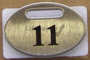 Нажимной элемент овальный шлифованная нержа "11" KONE
