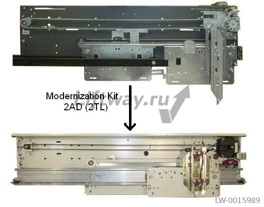 Привод дверей в сборе MOD310 2TL CO=900мм для МОДЕРНИЗАЦИИ Monitor 99VF 2AD Левое Открывание