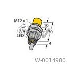 Датчик индуктивный 10...30 В DC 4-проводн., переключающий контакт, NPN, M12x1 с кабелем 2 метра