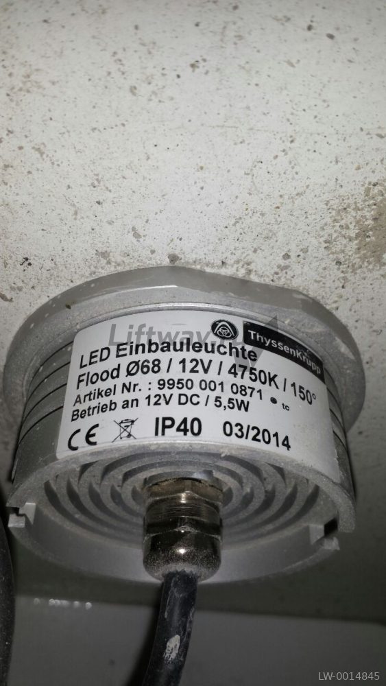 Светильник LED кабины лифта Thyssen