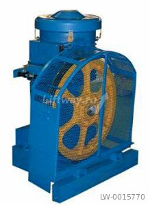 Лебедка 13VTR-CR (A1) 2-скор. 400кг, 1.0 м/с, 5/1.25кВт, 1:1, КВШ 620х3х10