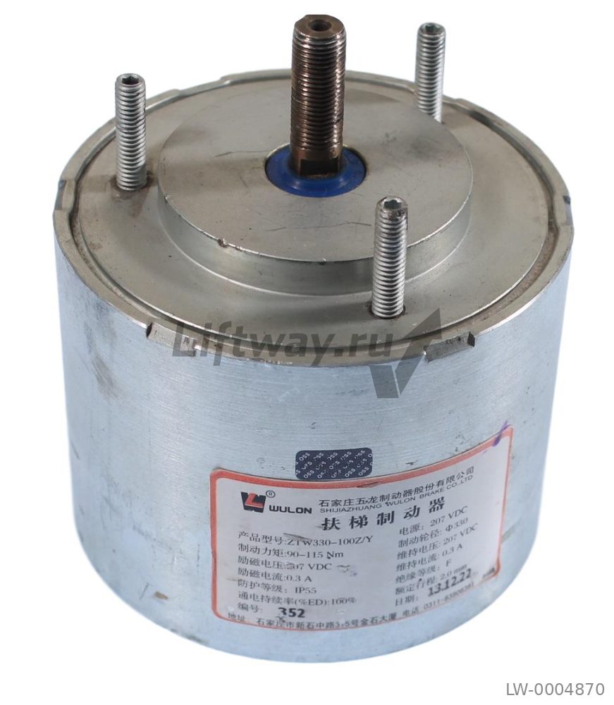 Тормоз электромагнитный GF2 100 A55/125 207VDC 58W ЭСКАЛАТОР KONE ECO3000 разъем R20 (про-во Китай)