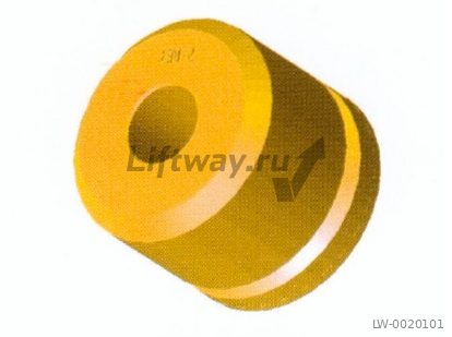 Буфер D80х80мм Т1/тип А с круглой стальной пластиной