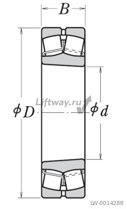 Подшипник D150мм d85мм W36мм двухрядный радиальный