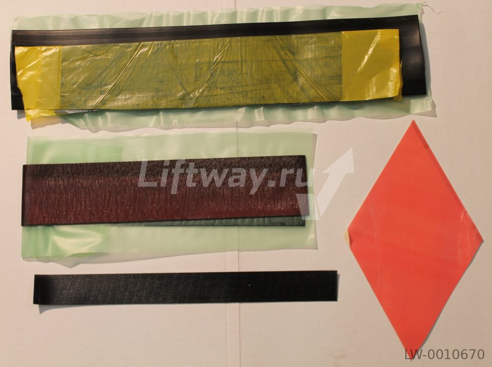 Комплект материала вулканизации поручня Otis/Thyssen Slimline 76mm Semperit тип 1879 (без химии)