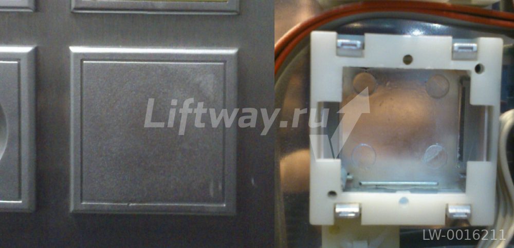 Заглушка кнопки KT40 STEP ПУСТАЯ лифта Thyssen