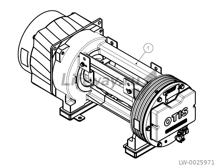 Лебедка безредукторная GeN2 2,6T, 1000 кг, 1.75м/с
