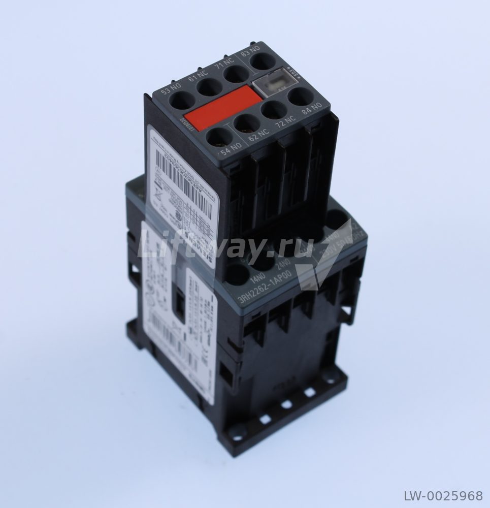 Контактор вспом. 6НО+2НЗ AC 230V, 50/60 ГЦ винт. клеммы, несъёмный модуль блок-контактов
