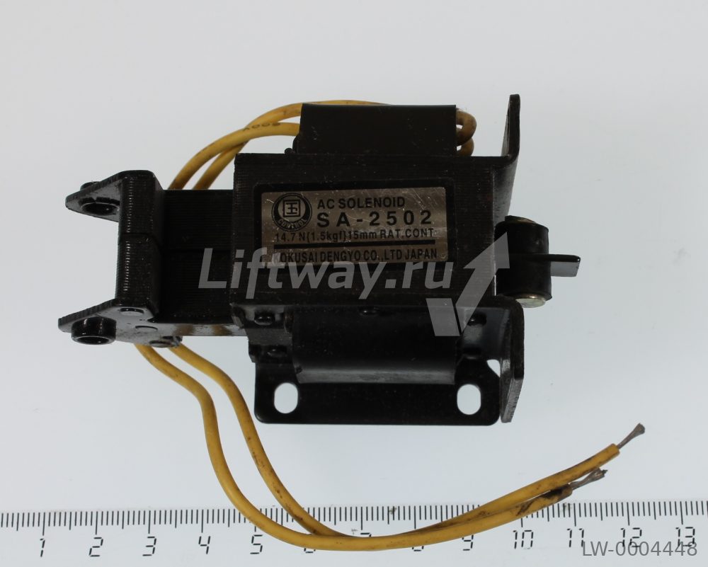 Втягивающий соленоид AC SA-2502  24VDC 14,7Н для системы фиксации гидроподъемника MAJOR Lift