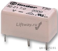 Реле сверхминиатюрное Finder для печатного монтажа 6 A 24 V