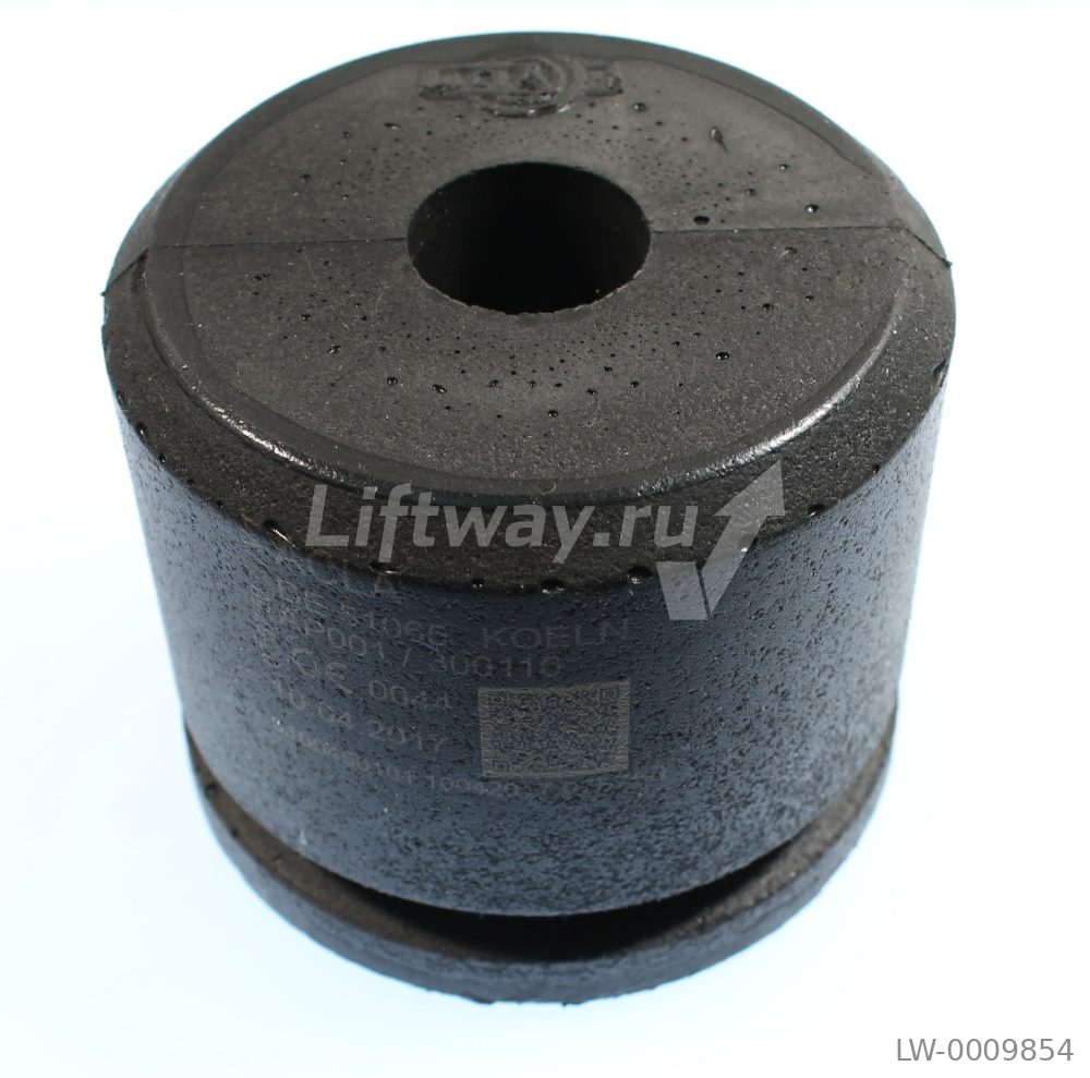 Буфер D125х100мм тип A AUTAN 4 (красная марк.)