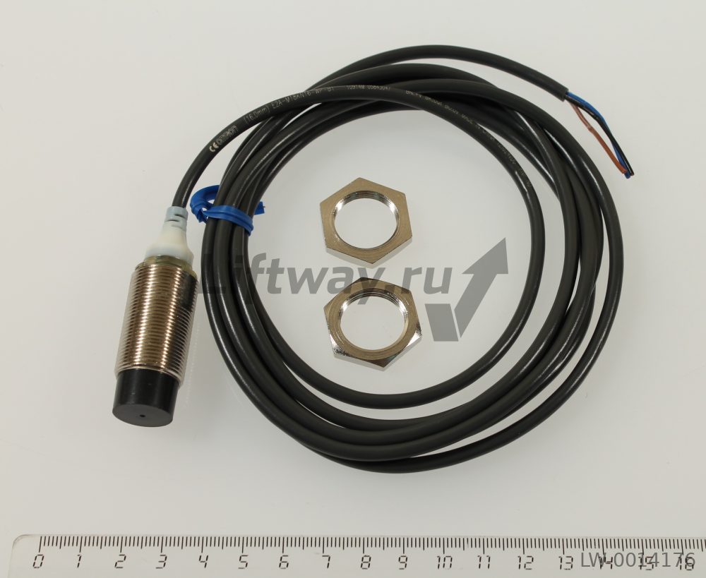 Датчик индуктивный M18, 18..30VDC, неэкранированный, PNP NO, кабель 2 м