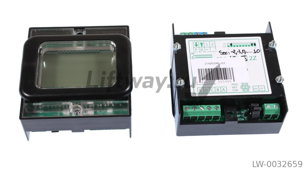 LCD индикатор (жидкокристаллический) этажный Macpuarsa (MP), тип 639 (24В, голубая подсветка)
