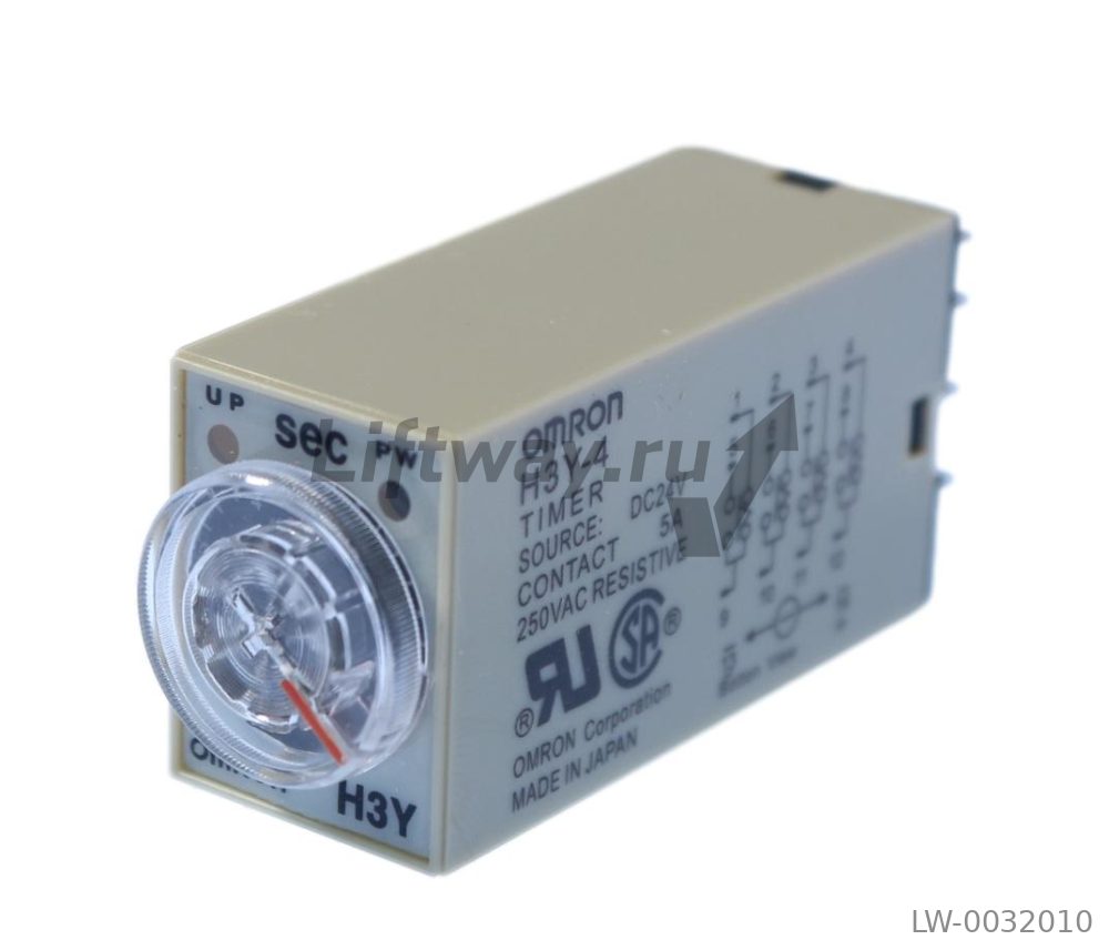 Реле времени H3Y-4 DC24V диапазон времени с 0,1 сек до 10 сек