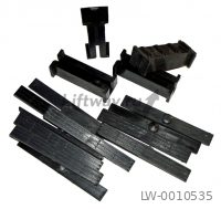 Комплект вкладышей ZAA 2306W3 OTIS 12шт кабины 201х25х6 FAA380F4 + 4шт противовеса T0380Y1