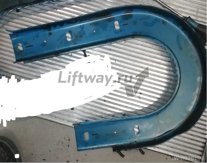 Направляющая ролика ступени поворотная верхняя левая 506NCE