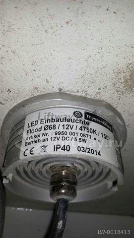 Светильник LED кабины лифта ThyssenKrupp