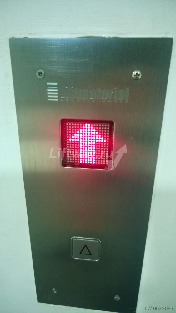 Этажная панель с индикатором и кнопкой вызова ВВЕРХ лифта Liftmaterial