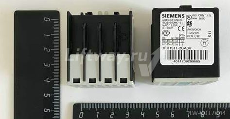 Блок дополнительных контактов Siemens 3RH1911-2GA04 4НЗ