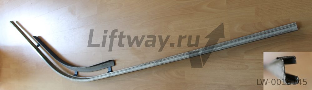 Направляющая стальная холостой ветви нижняя правая эскалатор SIGMA ARES35-R4500 (35 град.)
