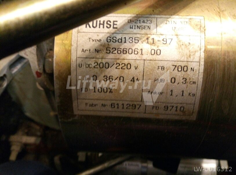 Электромагнит тормоза GSd 135.1110 с растормаживателем: 220V, 0,4 А 700N для эск Thyssen