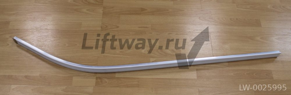 Направляющая поручня изогнутая возвратного хода (НИЖНЯЯ площадка, 3 ступ. в гориз, угол эск 35 град)