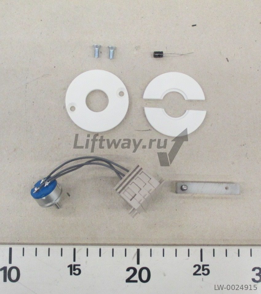 Потенциометр привода ДК Kone ADC на 1 оборот (комплект с рычагом, кабелем и крепежом)