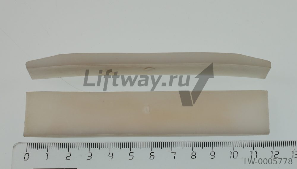 Комплект вкладышей (120x22x6 мм, 3 шт) кабины лифта Hyundai для направляющей 9 мм