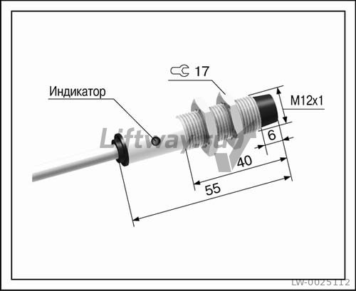 Дубль M11325 - Датчик индуктивный ВБ2.12М.55.4.1.1.К