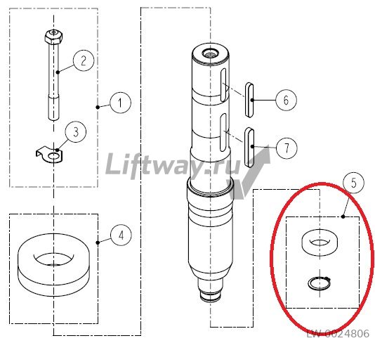 (ДУБЛЬ M09478) Подшипник высокоскоростной для лебедки 160VAT (первичный вал, нижний)