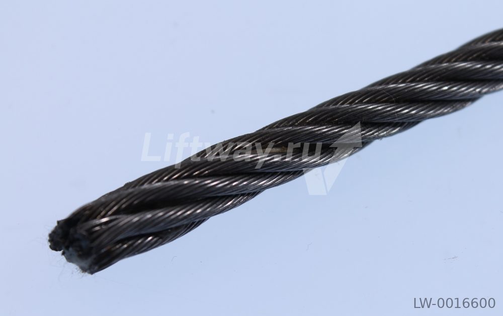 Канат стальной 6 мм DIN 3060 sZ-Н-Р-1770/180 ПП А1 (Россия)