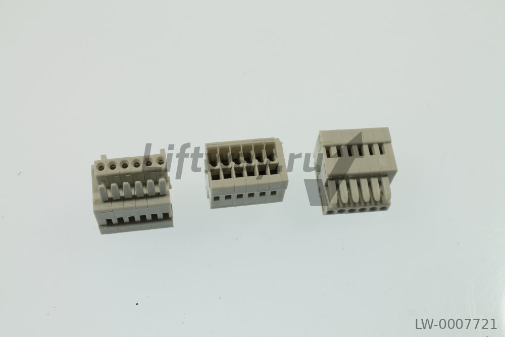 6-конт. соединитель розетка 2.5mm WAGO