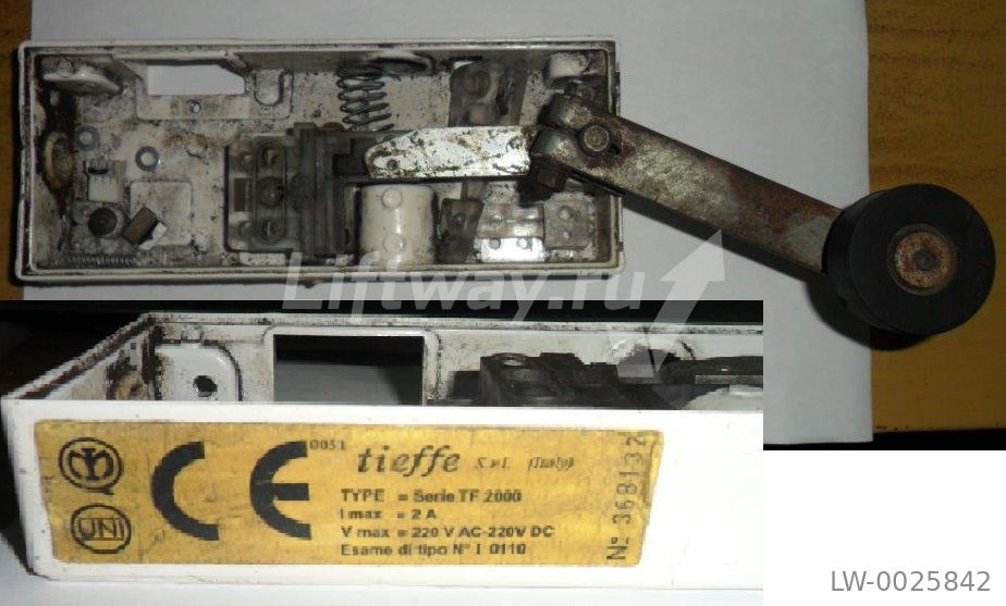 Замок дверей шахты Tieffe Serratura TF2000 Standard