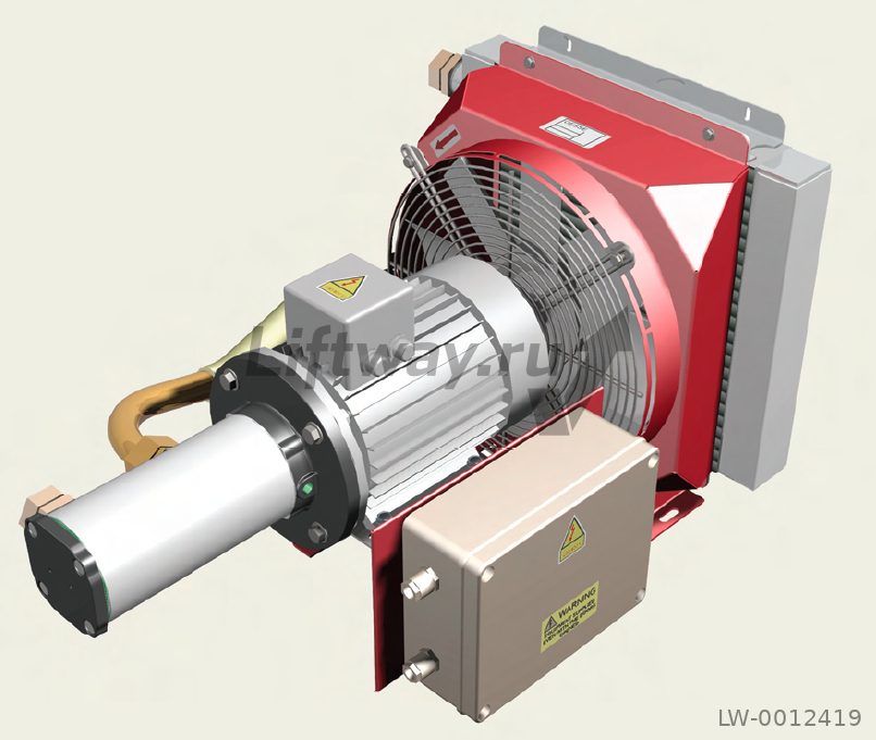 Охладитель масла HP005 S1L-E с блоком управления 5кВт 380VAC