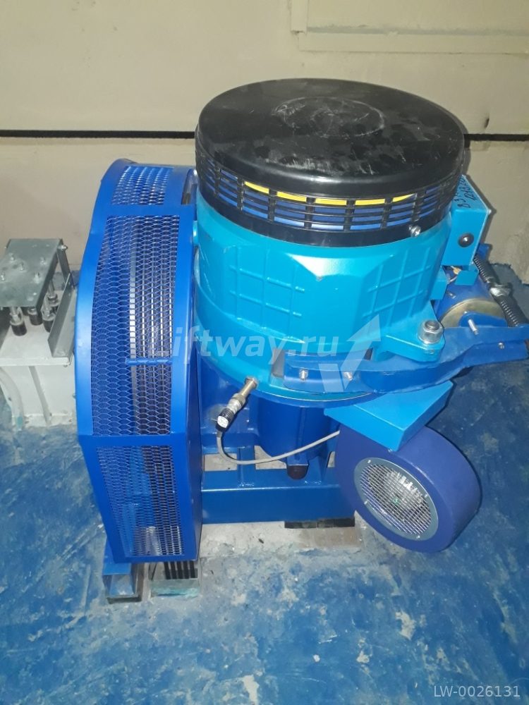 Лебедка 13VTR (B3) 1-скор. OVF, 1000кг, 8.5кВт, 1.0 м/с, КВШ 575x5x10, подвес 2:1 (с принуд. вент.)