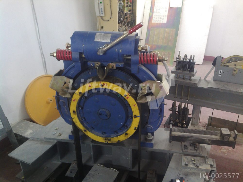 Лебедка безредукторная ZPML-A117 10,7kW в сборе лифта Mitsubishi