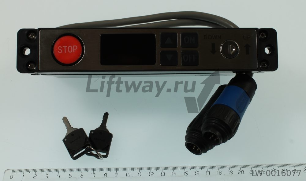 Панель пуска эскалатора/траволатора Otis с индикатором (ВЕРХНЯЯ площадка) с разъемом AMPHENOL